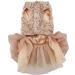 Sequin Silky Tutu Dog Dress Princess Costume - L Gold - Buy Online on GoSupps.com