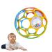 Kikuo Greifball for babies Oball Classic with a big hole children grab play ball with bell ball BPA-free Oball classic ball for babies toddlers for early education.