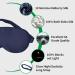 Silk Eye Mask for Sleeping - 19 Momme 100% Pure Mulberry Silk - Blackout Anti-Allergy Blindfold - Blue Sleep Mask for Women/Men/Girls - Buy Online on GoSupps.com