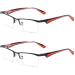 Buy Lanomi Blue Light Filter Reading Glasses - Anti-Blue Light Half Frame Computer Glasses for Men & Women - Red 2.0 Diopters - Buy Online on GoSupps.com