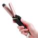 Mini curling iron 2 in 1 travel curling iron for short hair ukliss 25mm curling iron with LCD display 5 temperature adjustable 120-200 double voltage110-240V (black)