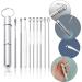 9-Piece Stainless Steel Ear Wax Removal Tool Set Reusable Ear Cleaners with Aluminum Storage Box for Kids & Adults - Buy Online on GoSupps.com