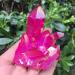 Beautiful red Flame Crystal Cluster Natural Crystal Plating Titanium Coated Crystal Cluster 120-140g - Buy Online on GoSupps.com