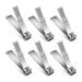 Bonkshire Toenail Clippers Toenail Clippers with Straight Stainless Steel Nail Clippers for Men and Women Thick Nails 6 Pieces Silver