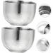 Durable Stainless Steel Razor Soap Bowl Cup - Healeeved 2-Piece Shaving Tool for Hairdressers | Perfect for Smooth Shaving Experience - Buy Online on GoSupps.com
