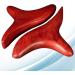 2-Piece Dark Red Wood Massage Stick & Gua Sha Tool | Thai Facial & Body Massage Tools - International Shipping - Buy Online on GoSupps.com