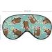 Sloth & Polka Dots Sleep Mask - Adjustable Eye Cover for Sleeping & Travel - Buy Online on GoSupps.com