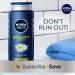 Nivea Men Vitality Lime & Sage Scented Body Wash 3-Pack - 16.9 Fl Oz Bottles - Buy Online on GoSupps.com