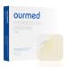Ourned hydrocolloid pavement 5cm x 5cm extra thin 0.3 mm hydrocolloid association waterproof hydrocolloid wound association for slightly exuding wounds pressure ulcer burns blisters 10 pieces 5cm x 5cm 0.3mm