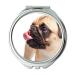 Mirror Travel Mirror Pug Dog Pet Animal Cute Tongue Pocket Mirror portable mirror