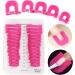 26pcs Plastic U Shape Nail Polish Protector | Reusable Nail Covers for Spill-Proof Manicures | Nail Art Accessories Rose Red - Buy Online on GoSupps.com