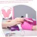 FRCOLOR 2 Pairs Nail Gloves Pink Nail Polish Gel Nail Art Salon Gloves Fingerless Driving Gloves Nail Art Uv Gloves Fingerless Gloves Nail Uv Gloves Spandex Apparel - Buy Online on GoSupps.com