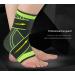 KCSHRAN Ankle Braces Elastic Compression Support Socks - Adjustable Strap for Sprained Ankle, Arthritis, Achilles Tendonitis - M Green - Buy Online on GoSupps.com