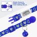 Buy Tagme Cat Neck Band 2-Pack - Reflective Safety Collar with Name & Address Shield for Cats & Puppies - Adjustable 18-28 cm - Navy Blue - Buy Online on GoSupps.com