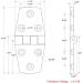 AMYSports Stainless Steel Boat Hinge 1.51 x 3.0 - Heavy Duty Hardware Mount for Marine, Cabinet, Garage - 2pcs - Buy Online on GoSupps.com