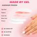 Sethexy Handmade Long Coffin False Nails with Road Stones & Sequins 3D Crystal Love Heart Design Removable Acrylic Nails for Women & Girls - Buy Online on GoSupps.com