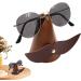 Congou Beard Holder & Nose-Shaped Glasses Stand - Funny PU Leather Desk Display - Buy Online on GoSupps.com