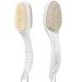 2 in 1 Foot Pumice Stone Brush Foot Brushes & Pumice Exfoliator Pedicure Tools Shower Foot Scrubber Brush Double-Sided Pumice Foot File Dead Skin Callus Remover for Foot Care