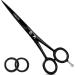 CANDURE HARKRACHER Haircase scissors Profi 6 inches haircutting shears hair and beard scissors light scissors cut hair hair scissors for men women children and pets (6 " matt black)