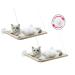 2 Pack Premium Cat Window Ledge Perch with Updated Twist Lock Suction Cups - 2 Sets Space Saving Cat Bed