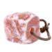 Himalayan Animal Lick Salt - Natural Pure Pink Salt Block on a Rope Horses Deer Goats Cattle Rabbits 6-8 LBS
