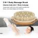 Exfoliating Body Brush for Dead Skin Removal and Blood Circulation - Double Sided Scrub with Shower Sponge for Deep Cleaning and Massage Detoxification - Buy Online on GoSupps.com