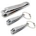Luxxii (3 Pack) Sharp Sturdy Nail Clippers Set with Nail File Toenail & Fingernail Clippers Nail Cutter Clipper Gift Set for Men and Women (A)