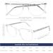 DOOViC Blue Light Filter Glasses for Women - Modern Round Reading Glasses XAP002 C4 | Transparent 1.0x Lenses | International Shipping - Buy Online on GoSupps.com
