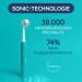 Balene Double-Sided Electric Toothbrush - Duotech Sound Tech Antibacterial Filaments Medium Hardness Brush Head in Aquamarine | International Shipping - Buy Online on GoSupps.com