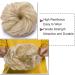 Bleach Blonde Hair Donut Scrunchie Bun Updo Extension - 7 Inch Wavy Curly Messy Ponytail - Buy Online on GoSupps.com