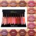 Allbesta 12 Colors Velvet Nude Lipgloss Liquid Lipstick Matte Set Waterproof Long Lasting Smooth 12 Pcs Kit Makeup 3#