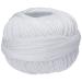 LIZBETH Handy Hands Egyptian Cotton Crochet Thread  Tatting Thread  and Knitting Thread Lace Size 10 (25 Grams 122 Yards)   HH10601  Snow White