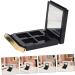 FRCOLOR 4grilles Palette de Fards Paupi res Vide Compartiments avec Couvercle Rabat et Miroir Bo tier Carr pour Ranger Pigments de Maquillage - Buy Online on GoSupps.com