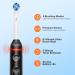 Bitvae Rotating Electric Toothbrush 2-Pack for Adults | Rechargeable Power Toothbrush with Pressure Sensor | 5 Modes & 8 Brush Heads | Ideal Gifts for Men & Women - R2 Black/White - Buy Online on GoSupps.com