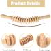 Buy Wooden Massage Roller & Fascia Rod - Anti-Cellulite Device for Muscle Relaxation & Body Shaping - Buy Online on GoSupps.com