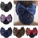 Fliyeong Women Pro Bow Barrette Hair Clip Cover Bowknot Bun Snood Hairnet Hair Accessory Practical and Popular - Buy Online on GoSupps.com