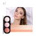 Highlighter Palette FOCALLURE 3 Colors Blusher Highlighter Palette Face Natural Contour Cheek Blush Complexion Highlight Brightening Palette Makeup Beauty Cosmetics1