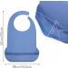 Buy Washable Silicone Bibs for Adults - Waterproof Reusable Apron with Crumb Catchers - Blue Large Size - Buy Online on GoSupps.com