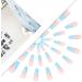 Coffin False Nails Long Fake Nails Wave Line Press on Nails Bellarina Acrylic Stick on Nails 24pcs for Women and Girls (Color : Blue Size : 24 Count (Pack of 1)) 1 count (Pack of 1) Blue - Buy Online on GoSupps.com