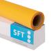 HTV Heat Transfer Vinyl 12''x5' Roll for Cricut & Silhouette Cameo Iron On Vinyl Easy to Cut & Weed  Sticky PVC Heat Press Vinyl for DIY Design T-Shirts Yellow