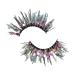 rongweiwang 2x Natural Look Glittery Eyelashes With Sequins Easy Application Long-Lasting Wear Dramatic Christmas Eyelashes Plastic Q-42