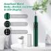Electric Rechargeable Plaque Remover with LED Light - Teeth Cleaning Kit for Adults - Oral Care at Home - Green (3 Replacement Heads) - Buy Online on GoSupps.com
