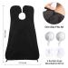 Beard Bib Apron for Men - Non-Stick Hair Catcher for Shaving, Trimming, and Grooming - Black - Buy Online on GoSupps.com