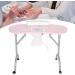 BYERZ BYERZ Folding Nail Table Manicure Station Easy Move Round Corner Design Salon Shop for Home Manicure Shop Beauty Salon