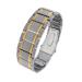 HyyMe Magnetic Therapy Bracelet Lymphatic Drainage Bracelet Mens Bracelets with 3 Rows 3500 Gauss Magnets Adjustable Length and with Professional Gift Box Men's Elegant Gifts (Silver gold)
