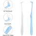 Ouligay 2Pcs End-Tuft Tapered Toothbrushes - Soft Trim, Orthodontic Braces Detail Cleaning - Blue White - 2 Count - Buy Online on GoSupps.com