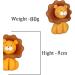 Personalised Animals Cake Toppers Set Edible Panda Lion Zebra Elephant Giraffe Monkey Decorations with an Edible Glue Set of 5 - Buy Online on GoSupps.com