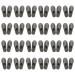 KMOCEPLY 24 pairs of unisex house shoes with a closed toe area non-slip disposable slippers disposable house shoes for guests mass house spa house shoes for family guests hotels at home wedding 42 EU far gray