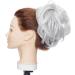 Large Updo Messy Bun Hair Extension Wavy With Elastic Rubber Band 80G Synthetic Thick Chignon Donut Ponytail Hairpiece For Women Silver Grey 1 Count (Pack of 1) Silver Grey - Buy Online on GoSupps.com
