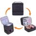 CTWWFS PU Leather Nail Polish Organizer & Lamp Case - Holds 30 Bottles, Manicure Tools Storage - Black - Buy Online on GoSupps.com